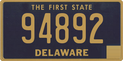 DE license plate 94892