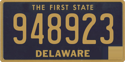 DE license plate 948923