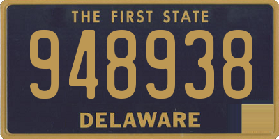 DE license plate 948938