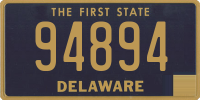 DE license plate 94894