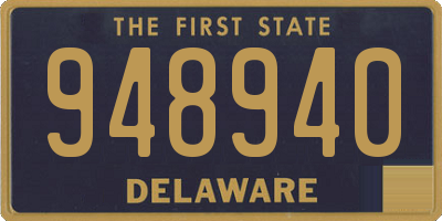 DE license plate 948940