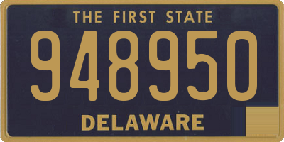 DE license plate 948950