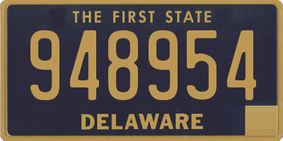 DE license plate 948954