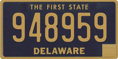DE license plate 948959