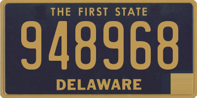 DE license plate 948968