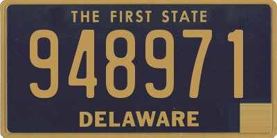 DE license plate 948971