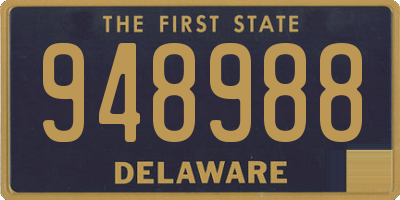 DE license plate 948988