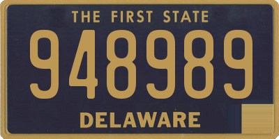 DE license plate 948989