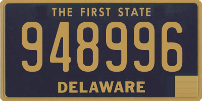 DE license plate 948996