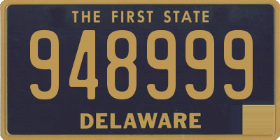 DE license plate 948999