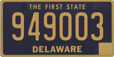 DE license plate 949003