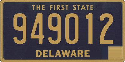 DE license plate 949012