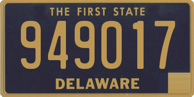 DE license plate 949017