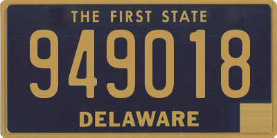 DE license plate 949018