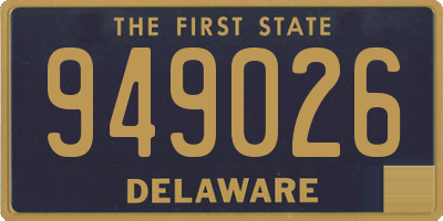 DE license plate 949026