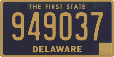 DE license plate 949037
