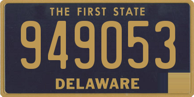DE license plate 949053