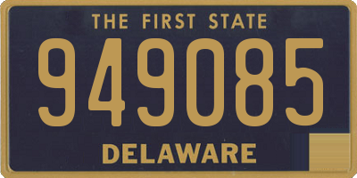 DE license plate 949085