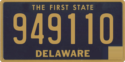 DE license plate 949110