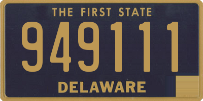 DE license plate 949111