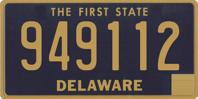 DE license plate 949112
