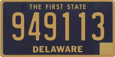 DE license plate 949113