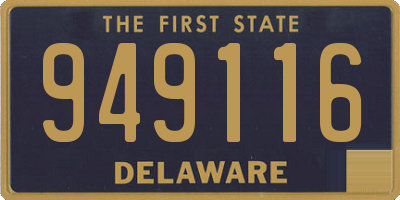 DE license plate 949116