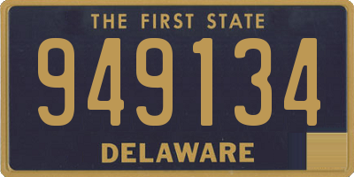 DE license plate 949134