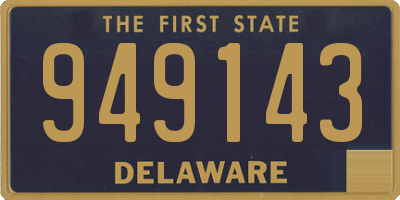 DE license plate 949143
