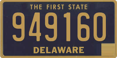 DE license plate 949160