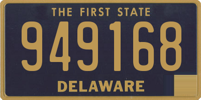 DE license plate 949168