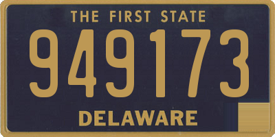 DE license plate 949173
