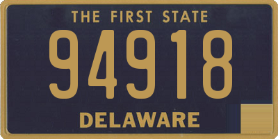 DE license plate 94918