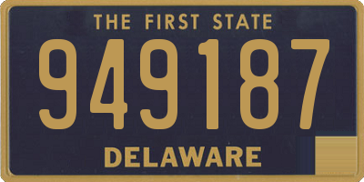DE license plate 949187