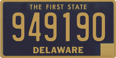 DE license plate 949190
