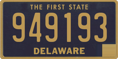 DE license plate 949193