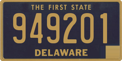 DE license plate 949201