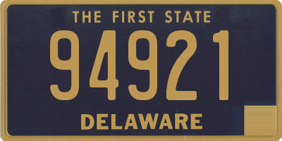 DE license plate 94921