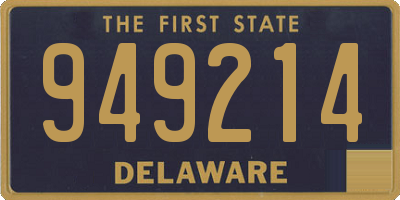 DE license plate 949214
