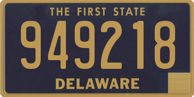 DE license plate 949218