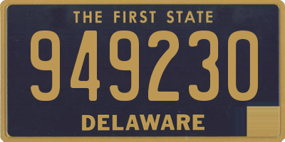 DE license plate 949230