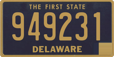 DE license plate 949231