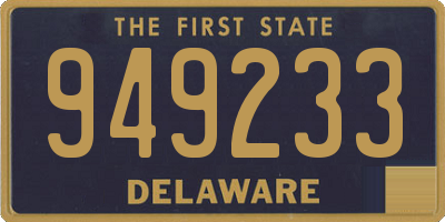 DE license plate 949233