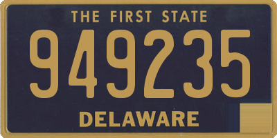 DE license plate 949235
