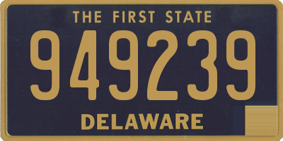 DE license plate 949239