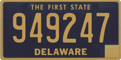 DE license plate 949247