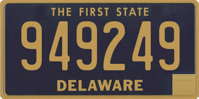 DE license plate 949249