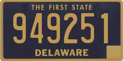 DE license plate 949251
