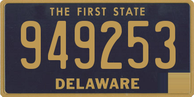 DE license plate 949253