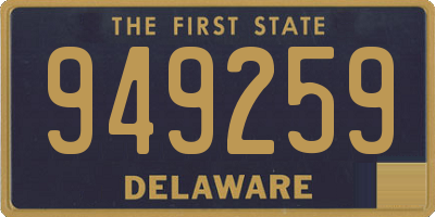 DE license plate 949259